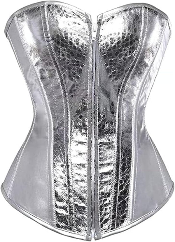 Gothic Faux Leather Steampunk Corset