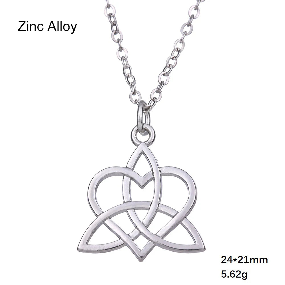 Celtic Witch Knot Necklace - Trinity Symbol