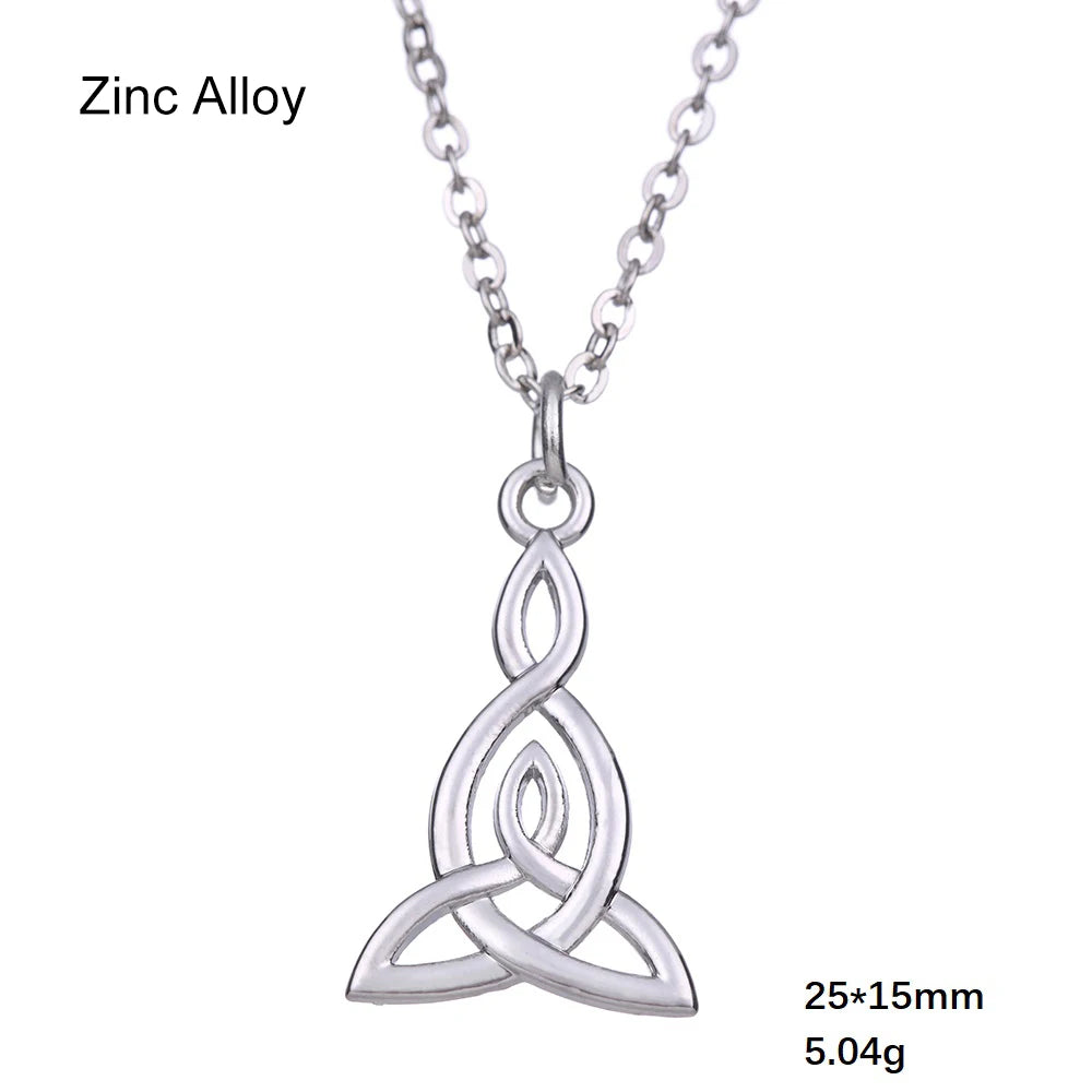 Celtic Witch Knot Necklace - Trinity Symbol