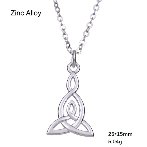Celtic Witch Knot Necklace - Trinity Symbol