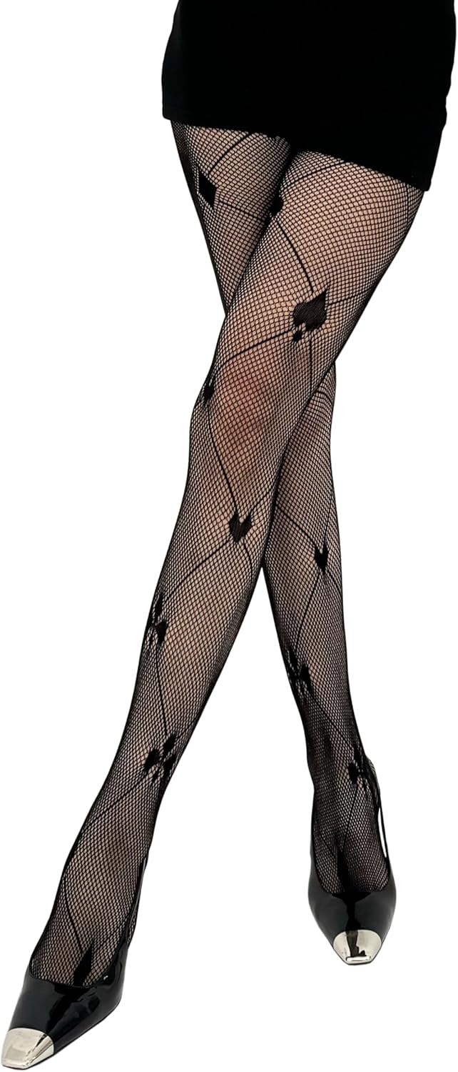 High Waist Fishnet Suspender Stockings