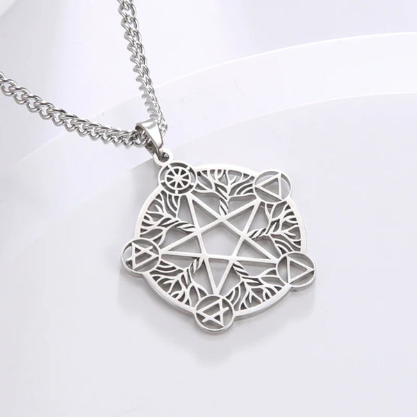 Stainless Steel Pentagram Necklace