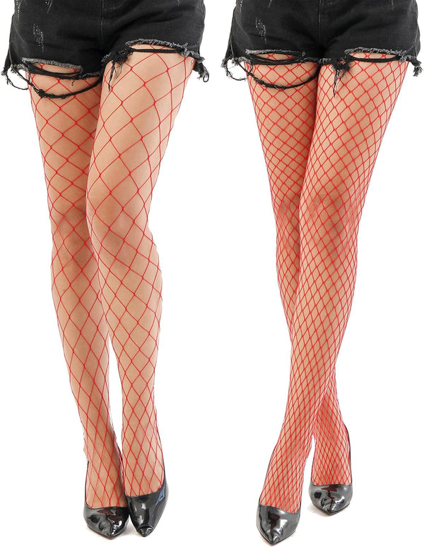 High Waist Fishnet Suspender Stockings