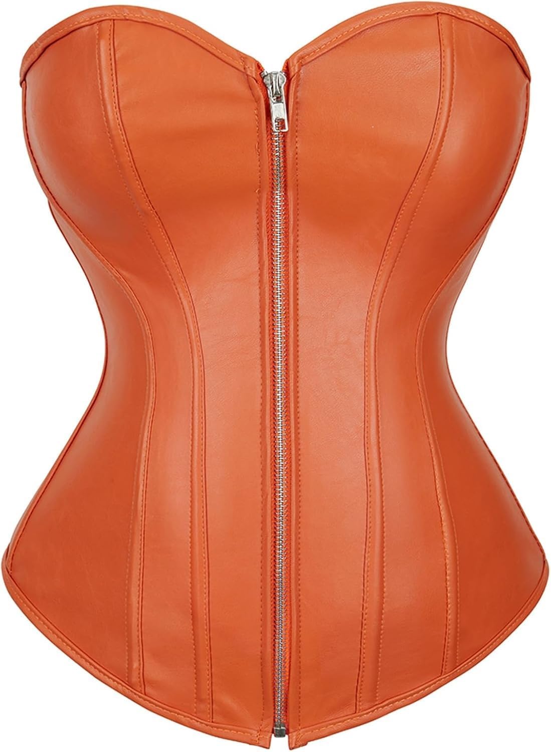 Gothic Faux Leather Steampunk Corset