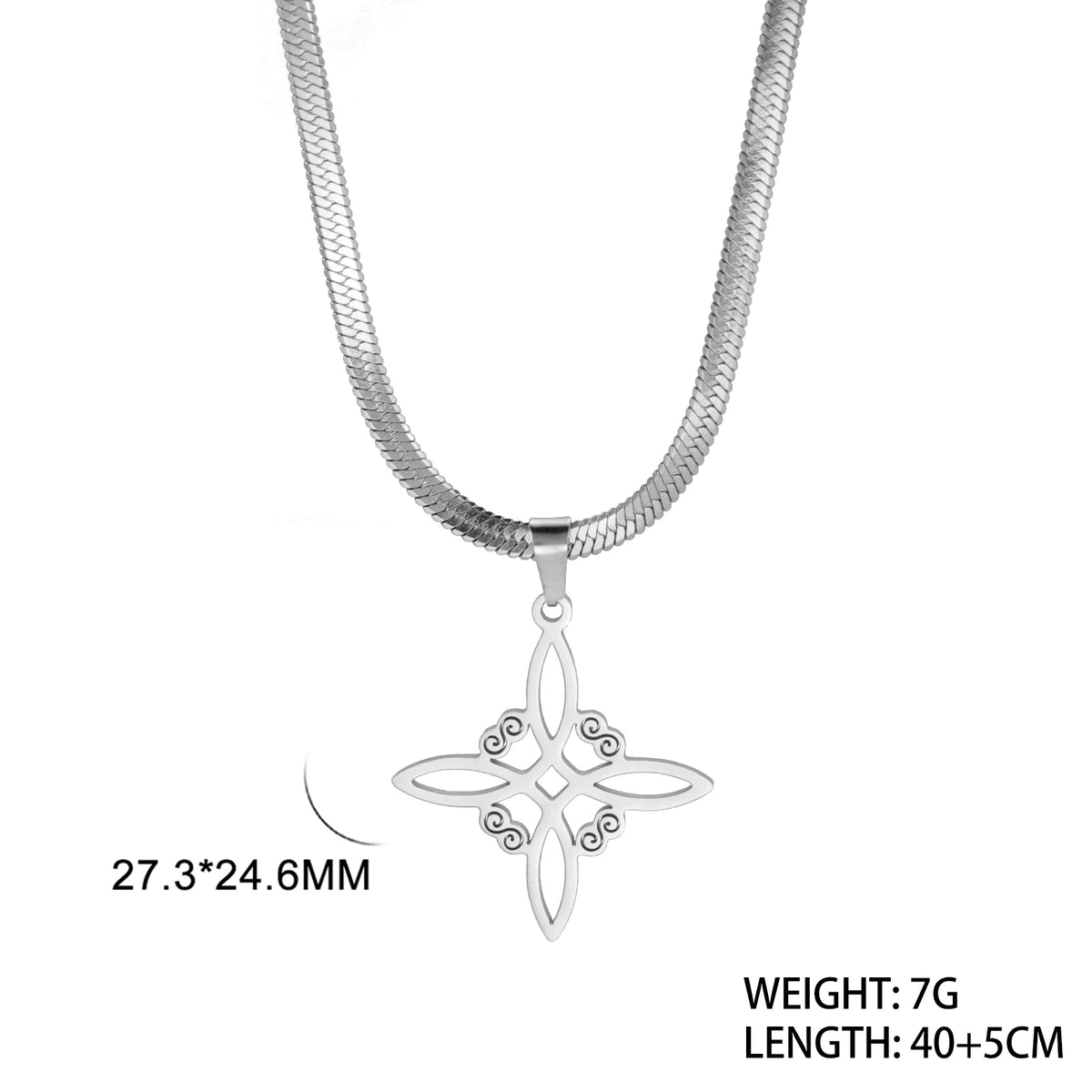 Celtic Witch Knot Necklace - Trinity Symbol