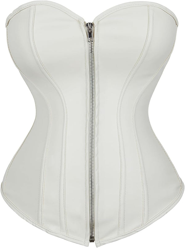 Gothic Faux Leather Steampunk Corset