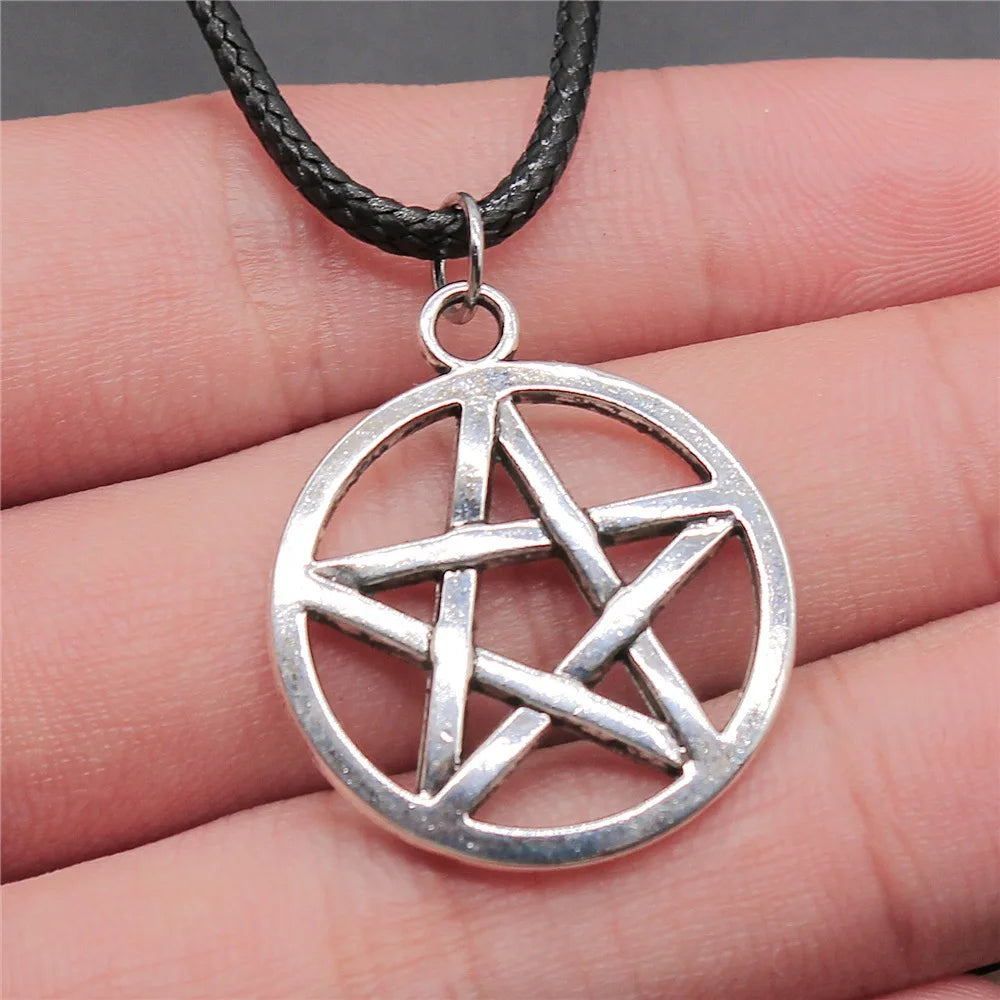 Pentagram Necklace - Wiccan Pendant Jewelry