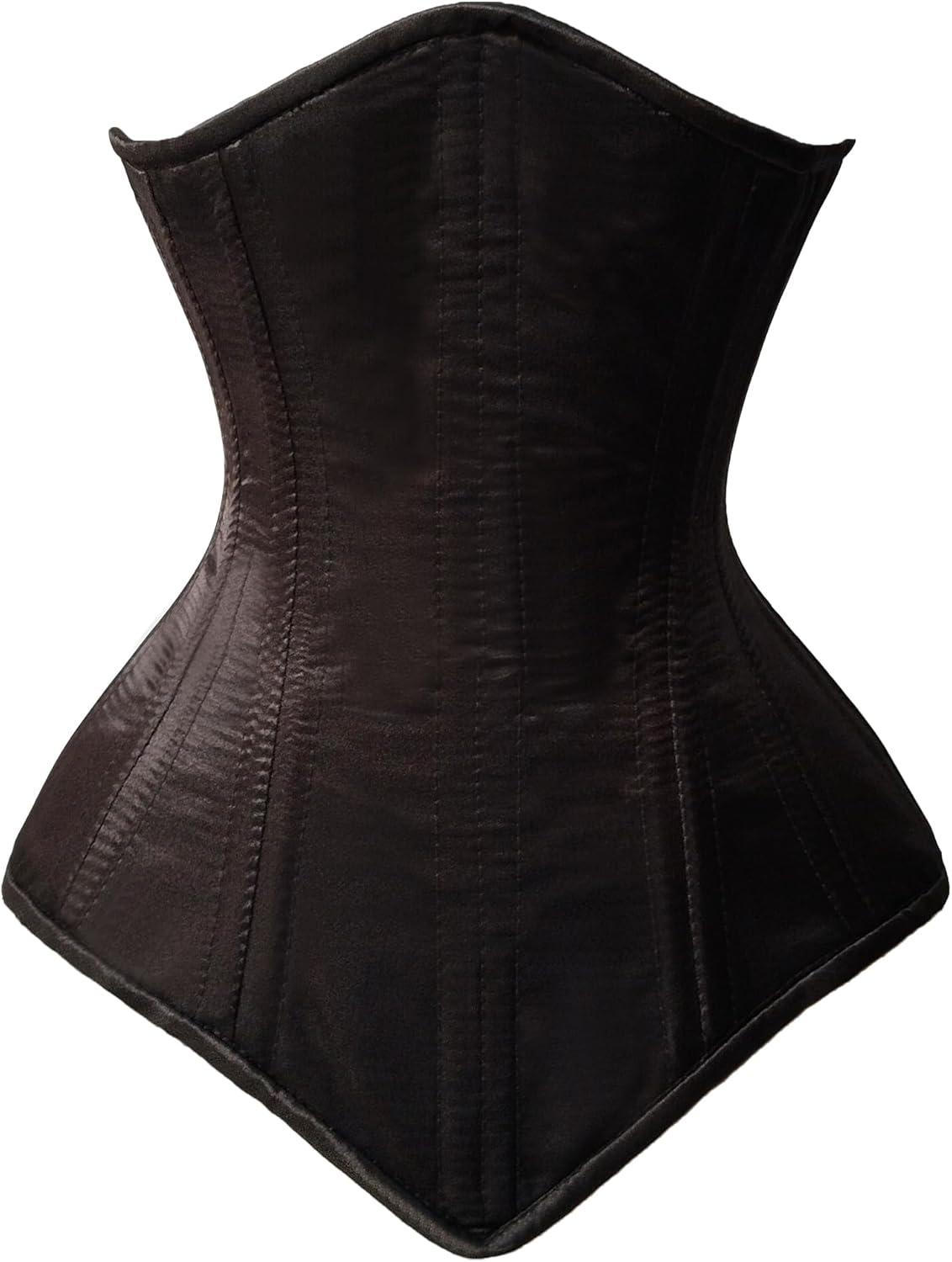 Double Steel Boned Brocade Faux Leather Underbust Corset