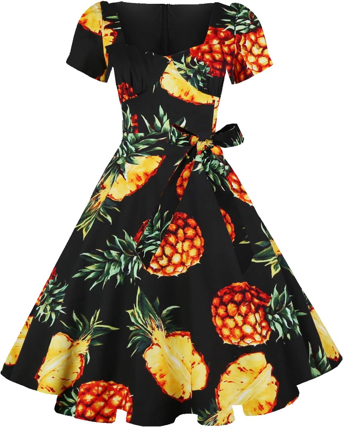 Vintage Swing Dress - 1950s Rockabilly Pin-Up Style