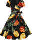 Vintage Swing Dress - 1950s Rockabilly Pin-Up Style