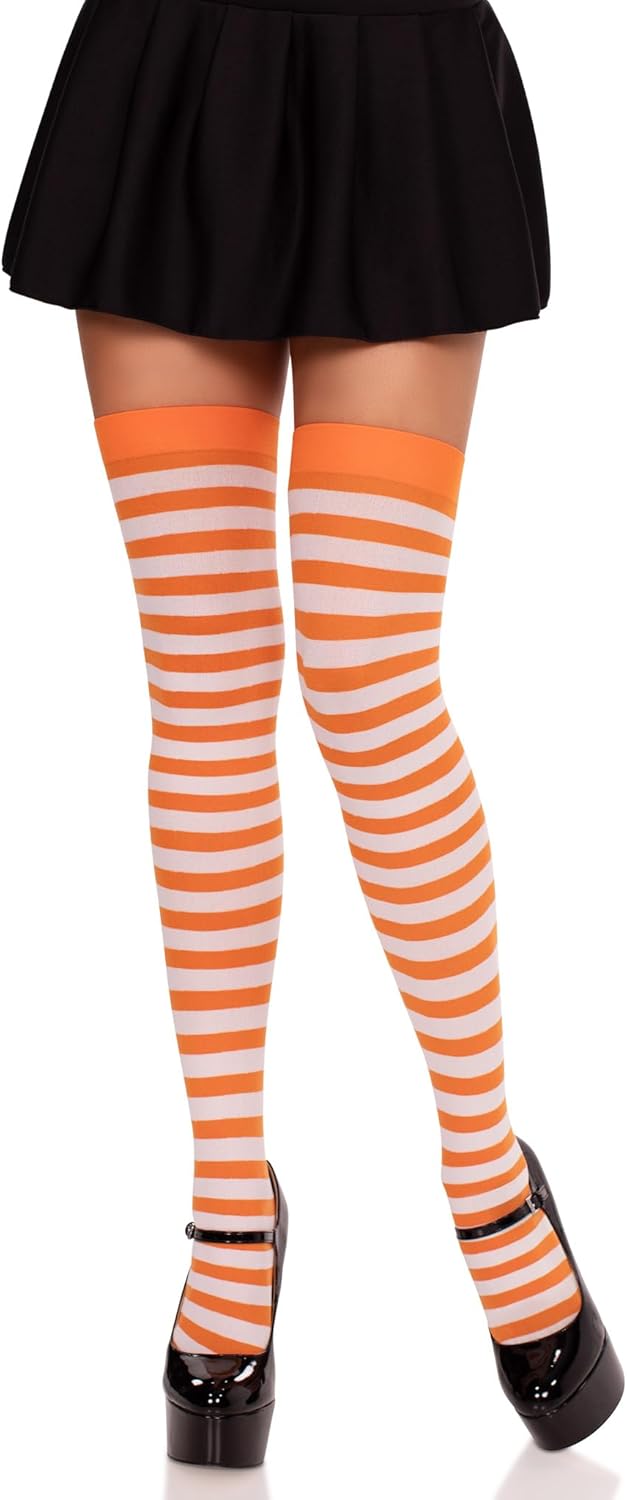 Striped Nylon Stockings