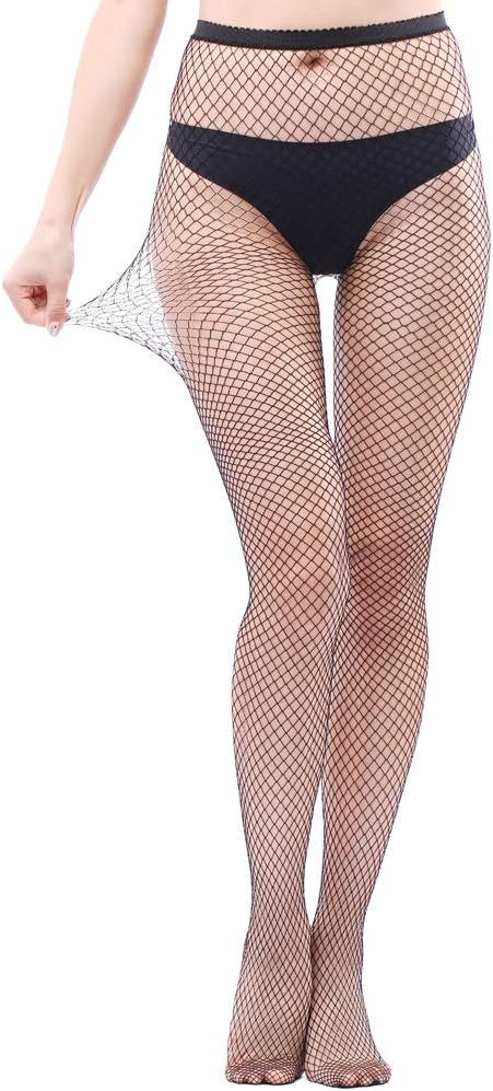 High Waist Fishnet Suspender Stockings