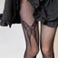 Kawaii Gothic Bow Knot Hollow Fishnet Pantyhose