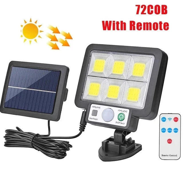 Homefish LED Solar Split Wall Lamp With Motion Sensor Outdoor Waterproof Emergency Lighting for S...