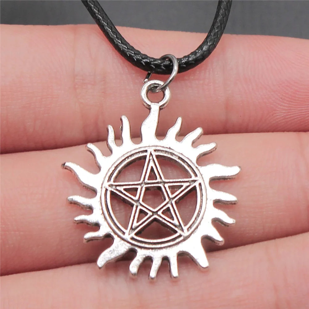 Pentagram Necklace - Wiccan Pendant Jewelry