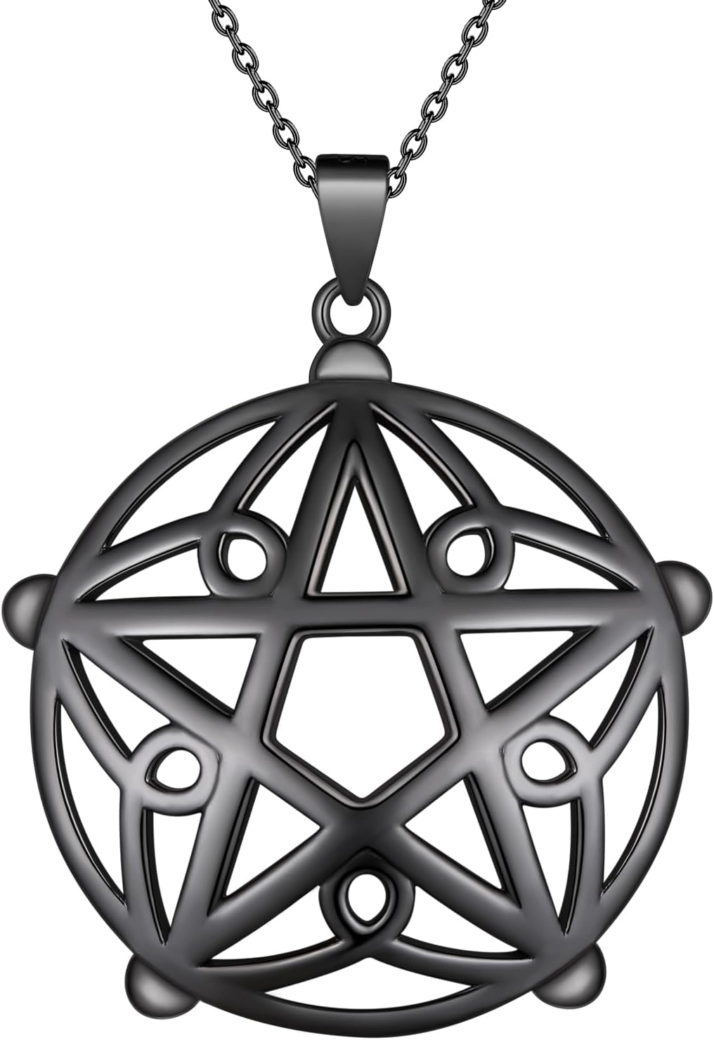 Sterling Silver Pentagram Necklace