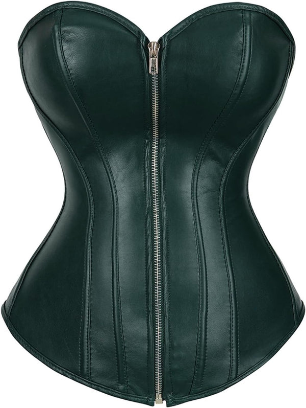 Gothic Faux Leather Steampunk Corset
