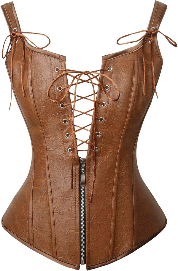 Renaissance Boned Corset with Garters