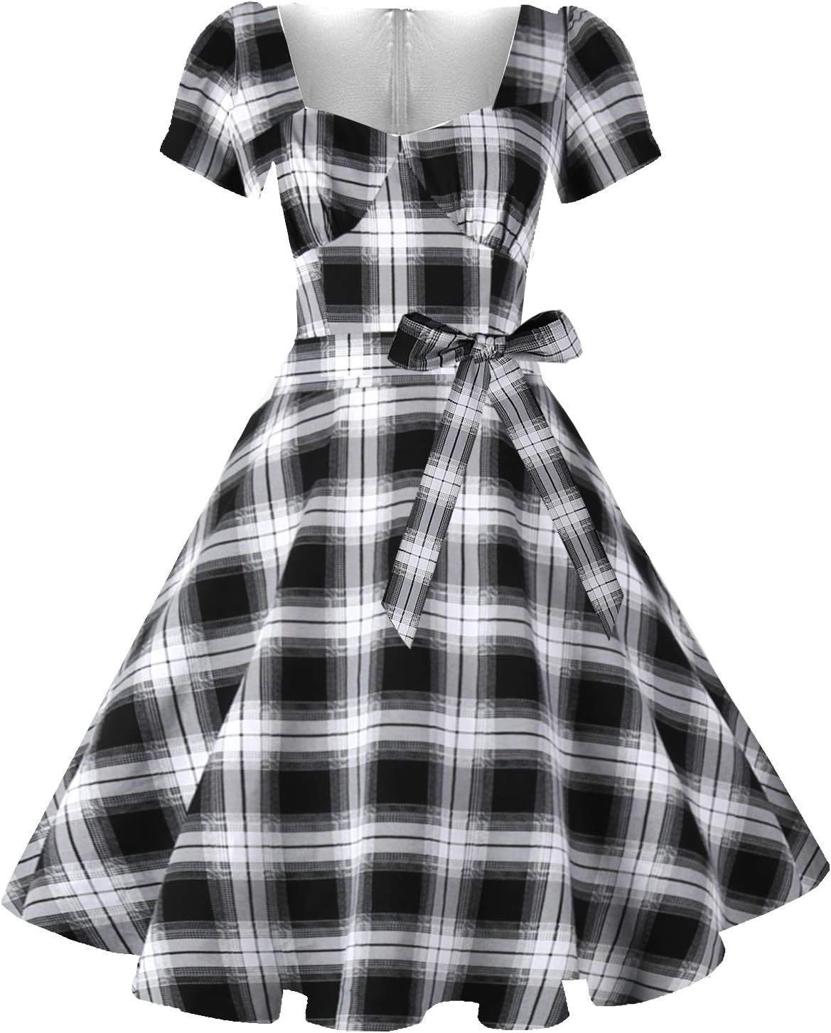 Vintage Swing Dress - 1950s Rockabilly Pin-Up Style
