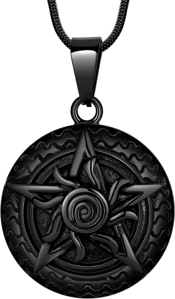 Stainless Steel Pentagram Necklace Tetragrammaton