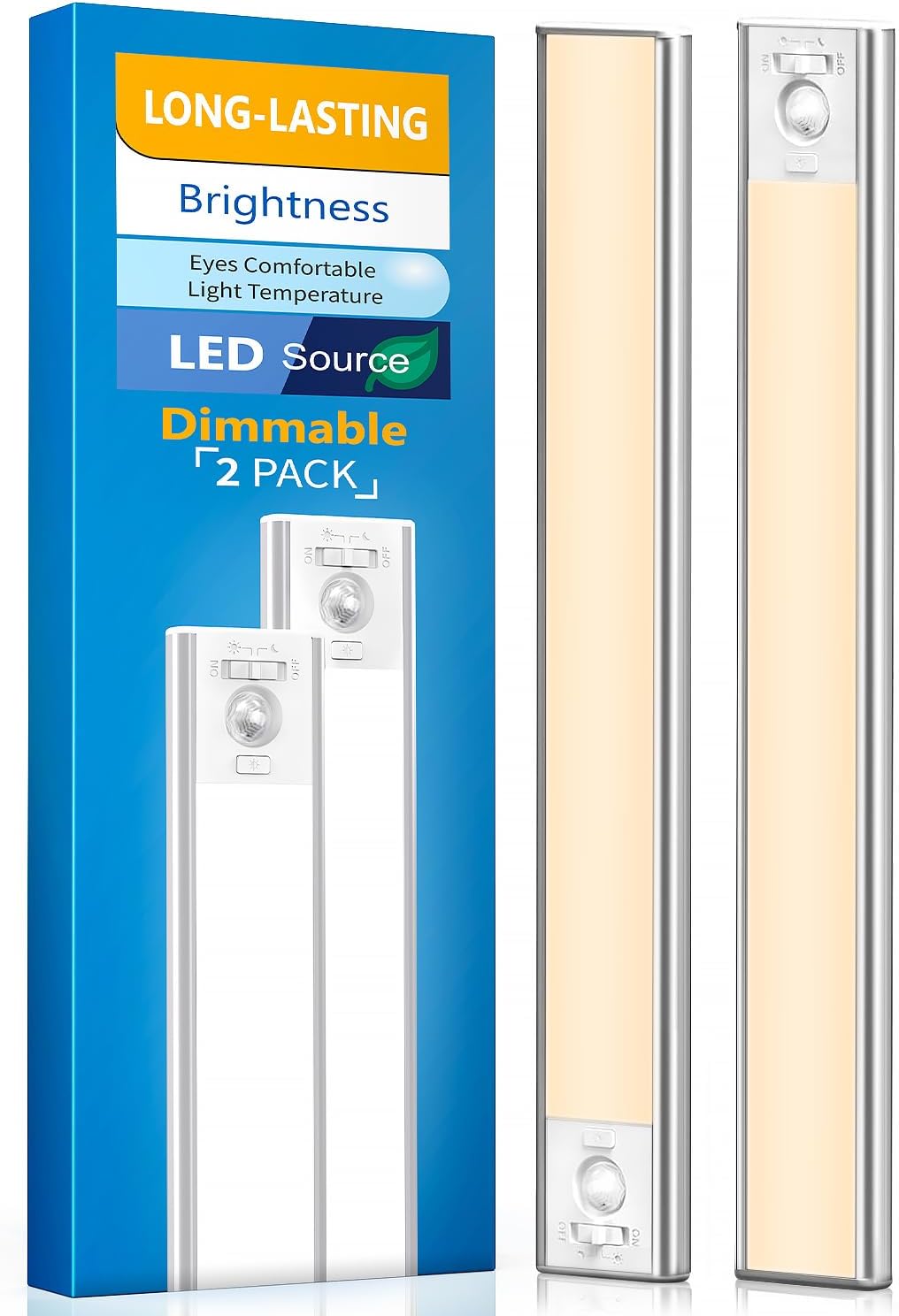 Under Cabinet Lighting, LED Motion Sensor LED Light for Kitchen(2 Pack)