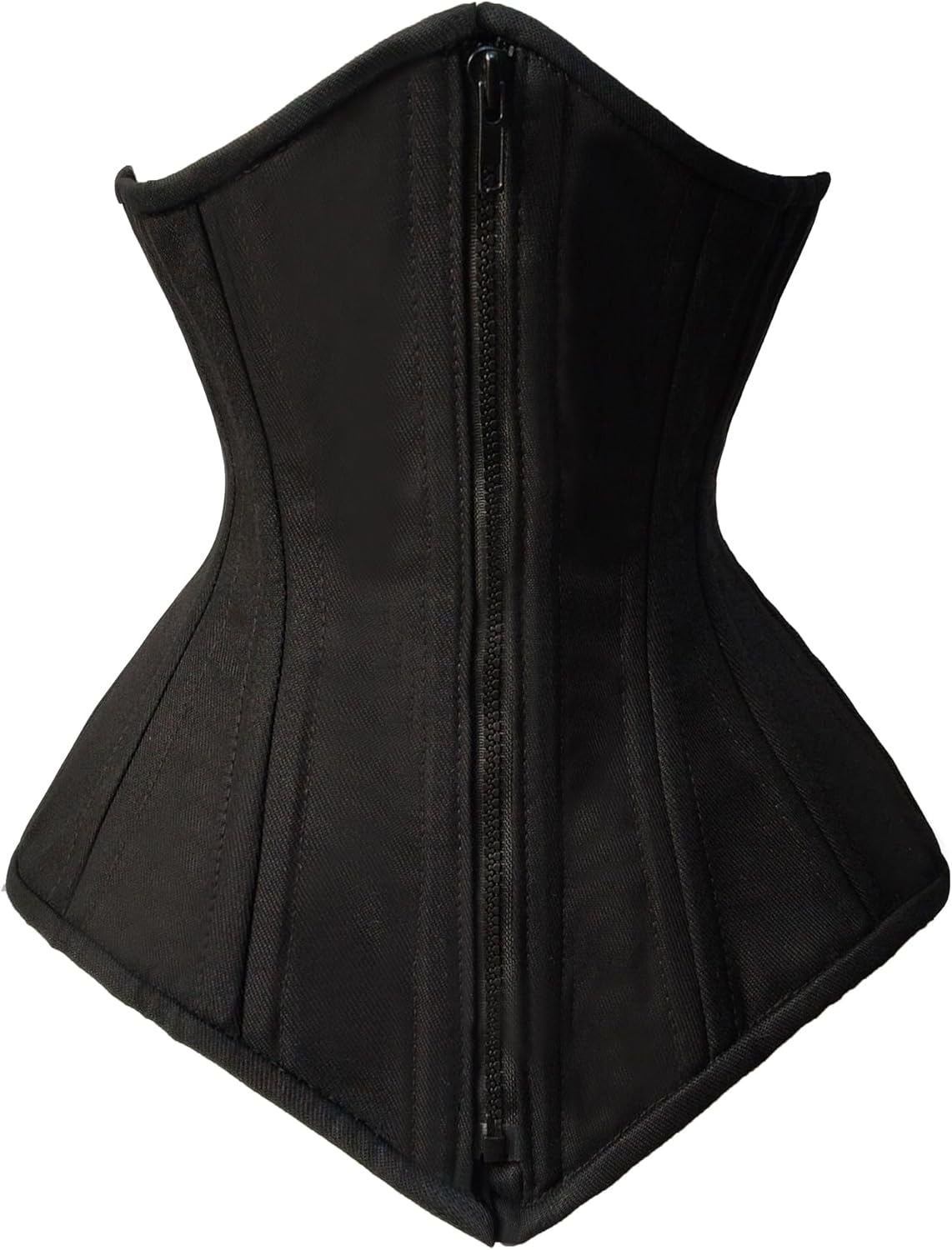 Double Steel Boned Brocade Faux Leather Underbust Corset