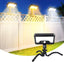 Motion Sensor Outdoor LED Light for Camping,fence, Patio (2, Black(6000k)