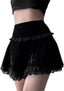 TSMNZMU Womens Gothic Mini Skirts Punk Grunge Velvet Skirts High Waist Emo Skirt Mall Goth Alt Harajuku Skirt