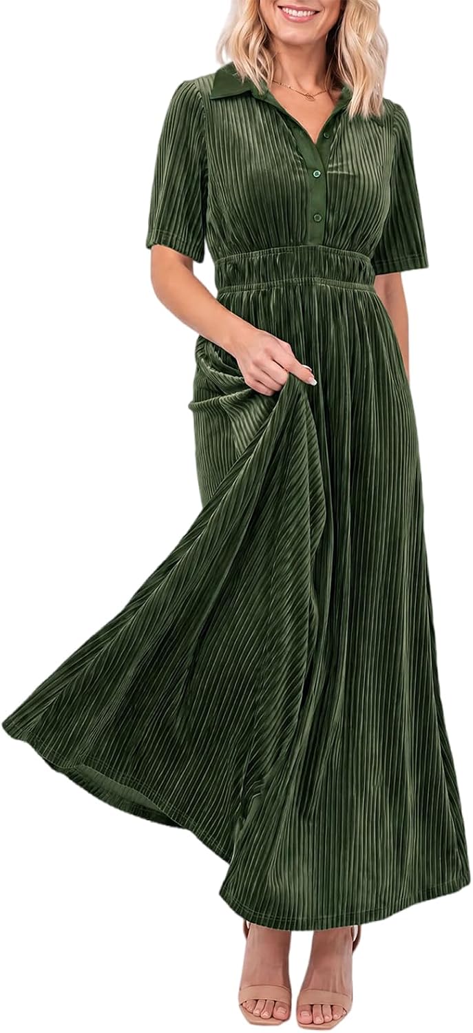 Velvet Maxi Dress Fall Wedding Guest Dress Cocktail Dress 2026