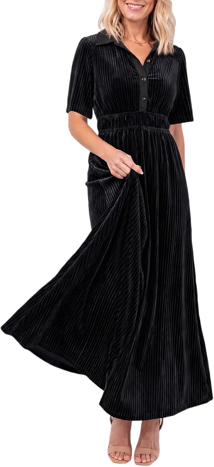 Velvet Maxi Dress Fall Wedding Guest Dress Cocktail Dress 2026