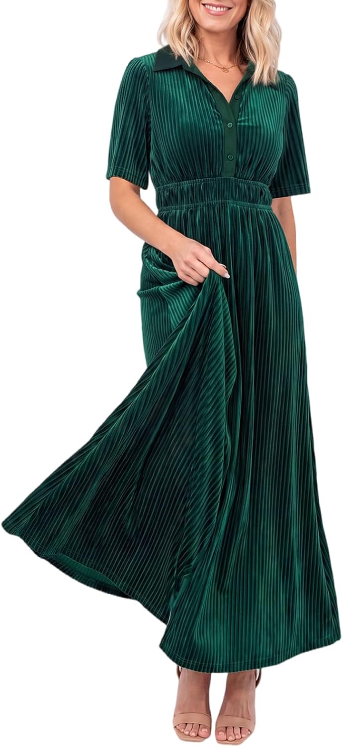 Velvet Maxi Dress Fall Wedding Guest Dress Cocktail Dress 2026