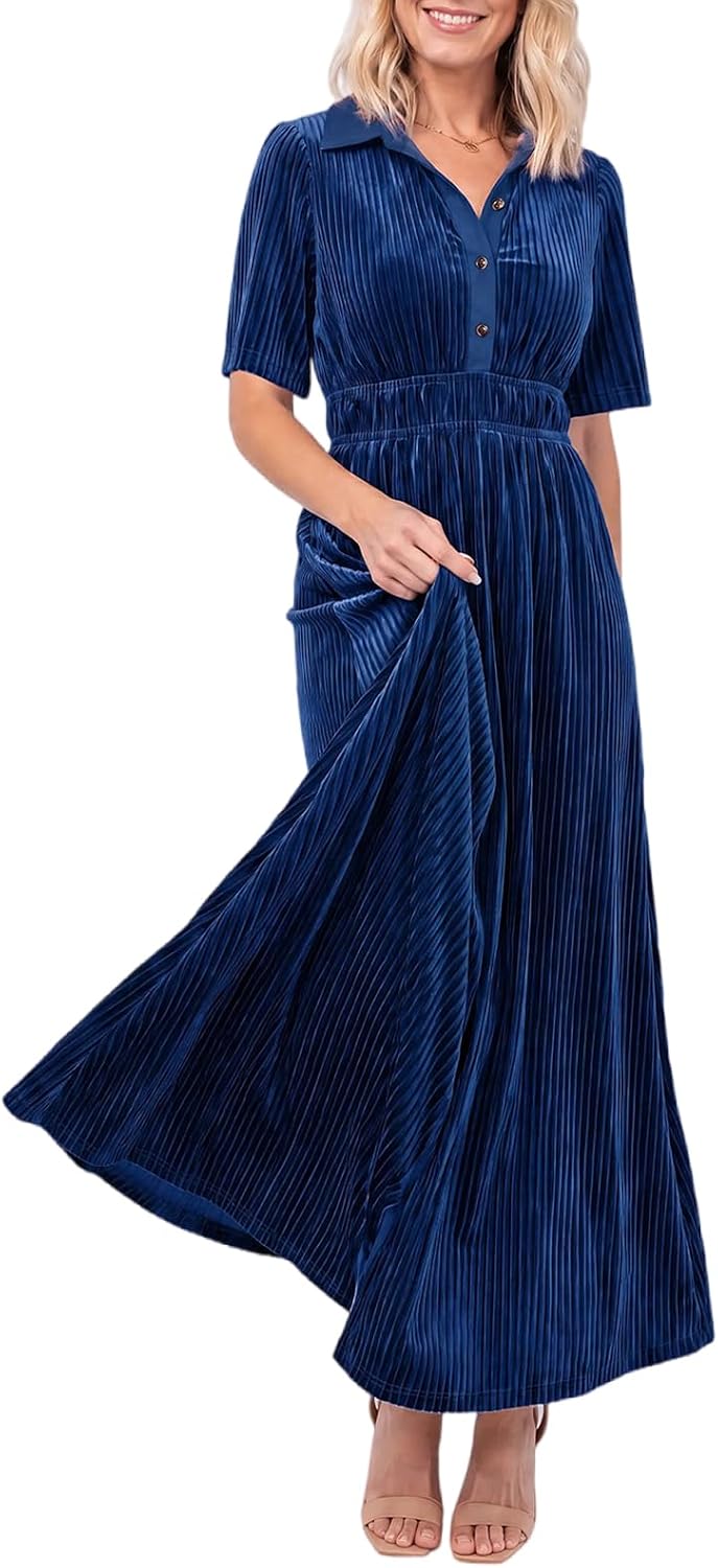 Velvet Maxi Dress Fall Wedding Guest Dress Cocktail Dress 2026