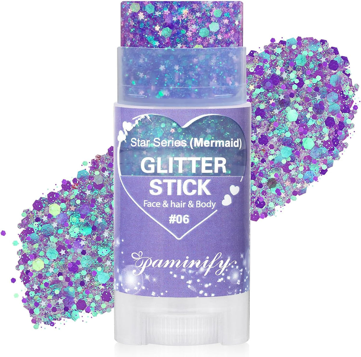 Blue Hair Glitter Stick,Royal Blue Face Glitter Stick,Blue School Spirit Day Accessories,Waterproof Singer Concert Halloween Chunky Sequins Makeup,Cheer Glitter for Football Sports Game Day