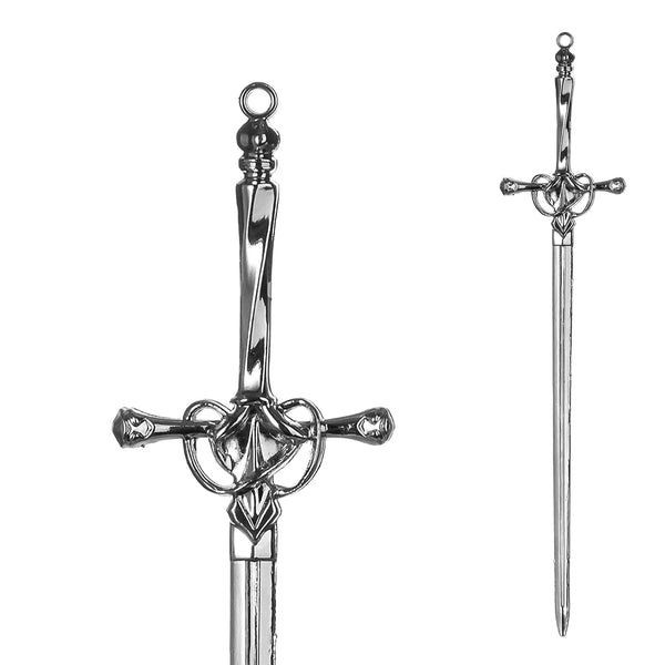 Twist Hand Forged Styling Pins Black Wicca Witch Hair Slide Renaissance Festival Hair Acceossories for Women Hair Stick