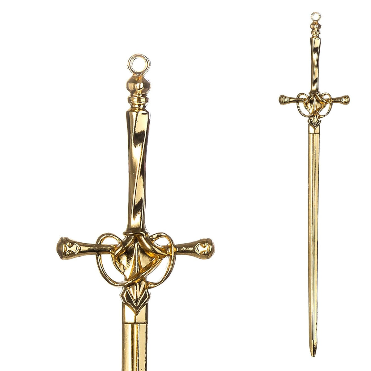 Twist Hand Forged Styling Pins Black Wicca Witch Hair Slide Renaissance Festival Hair Acceossories for Women Hair Stick