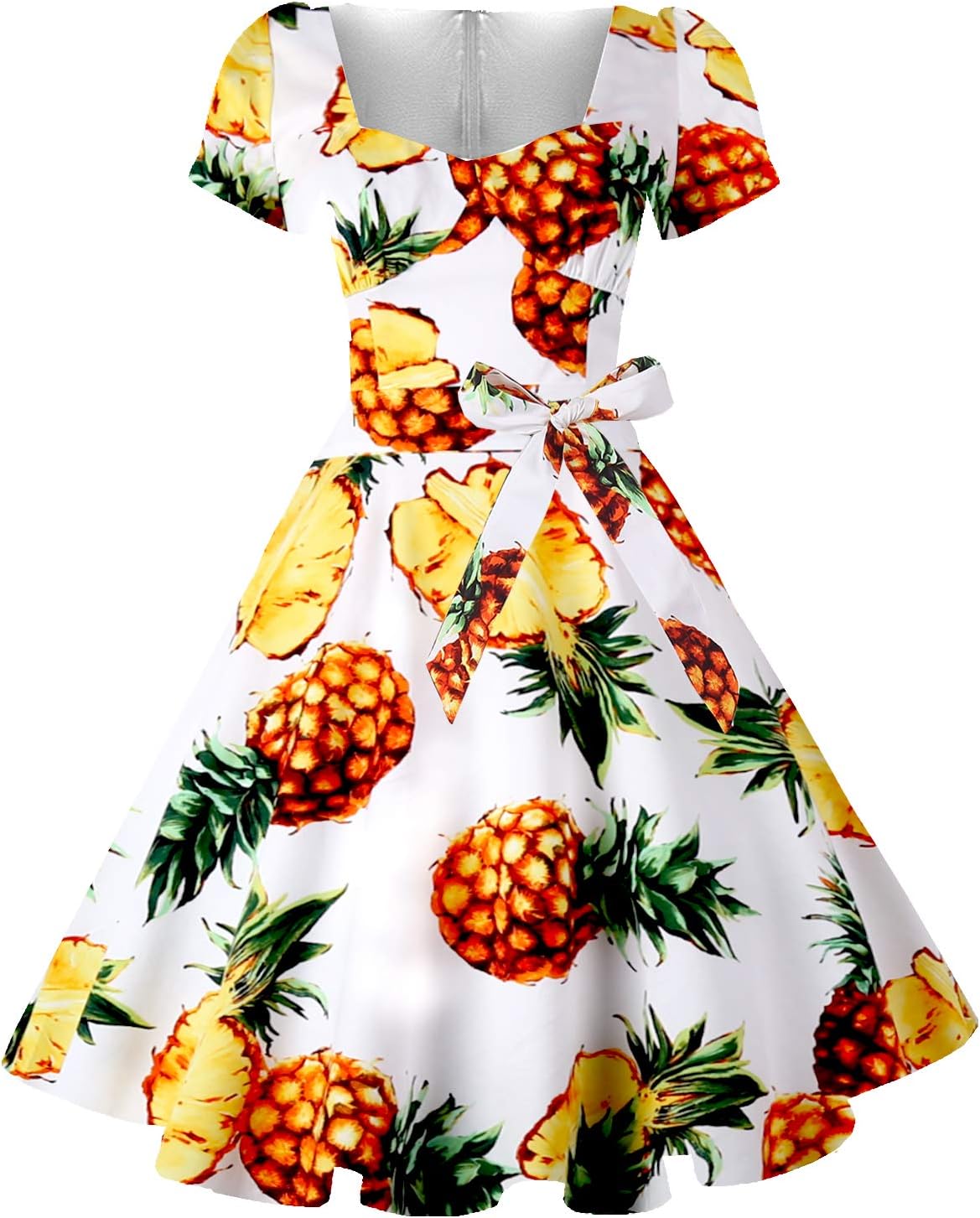 Vintage Swing Dress - 1950s Rockabilly Pin-Up Style