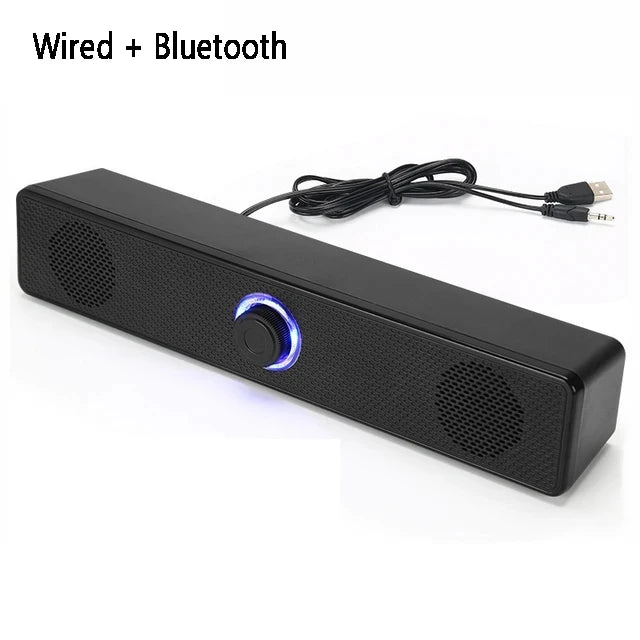 Portable Bluetooth Soundbar for PC, TV & Desktop
