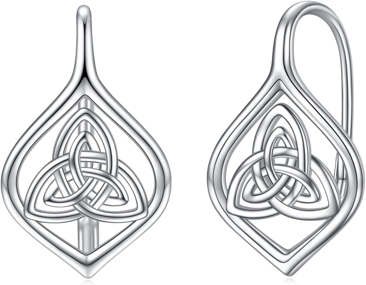 925 Sterling Silver Tree of Life Hoop Earrings