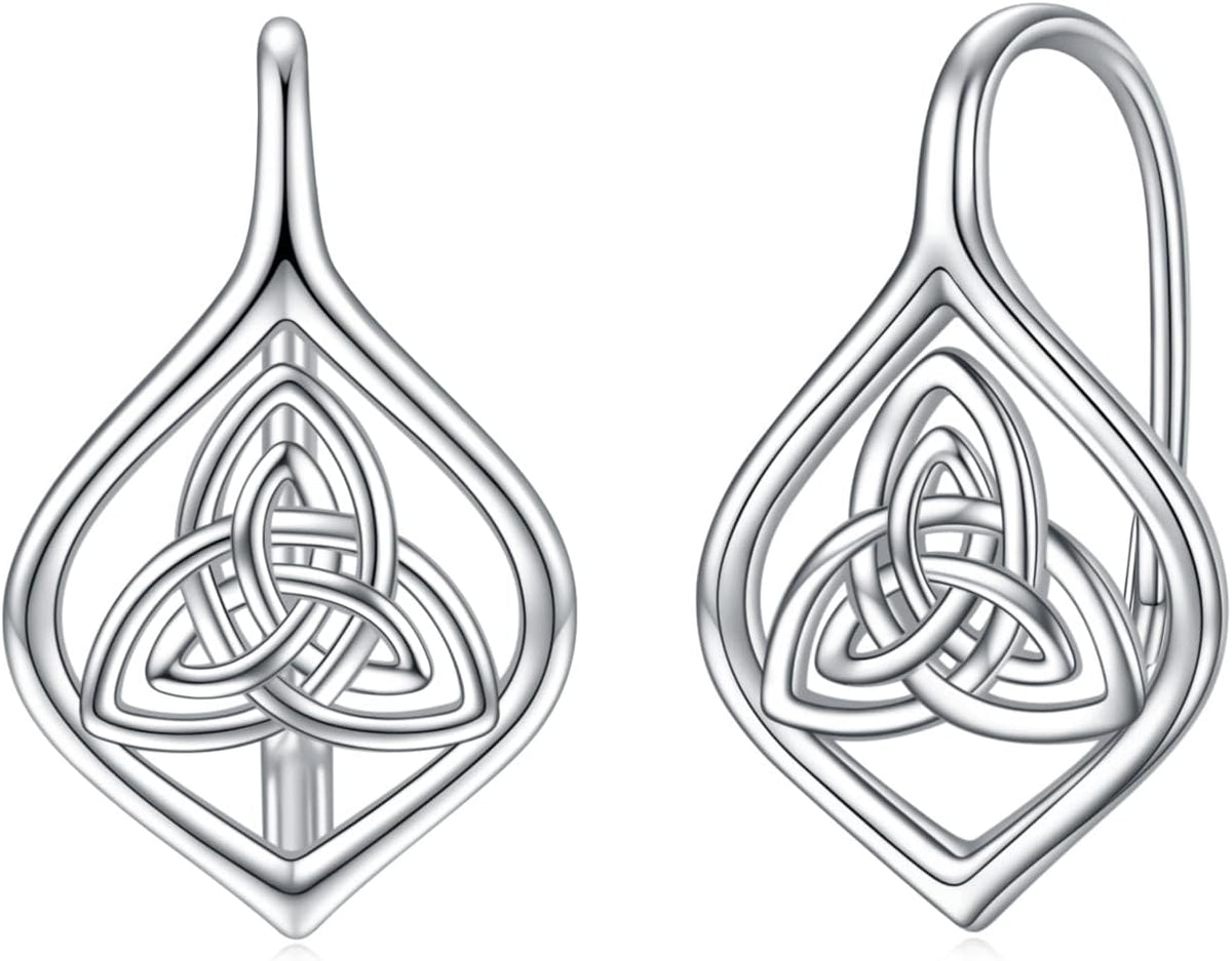 925 Sterling Silver Tree of Life Hoop Earrings