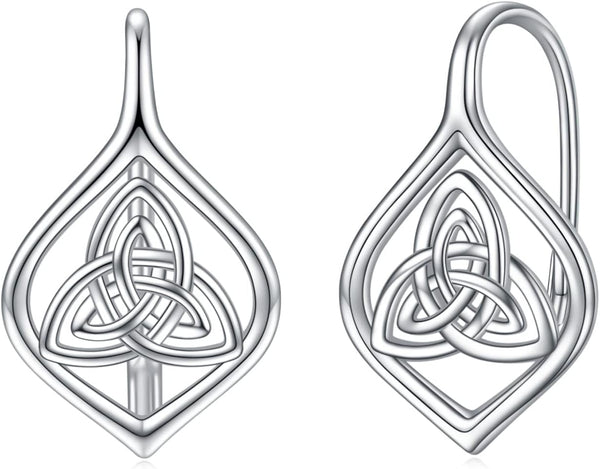 925 Sterling Silver Tree of Life Hoop Earrings