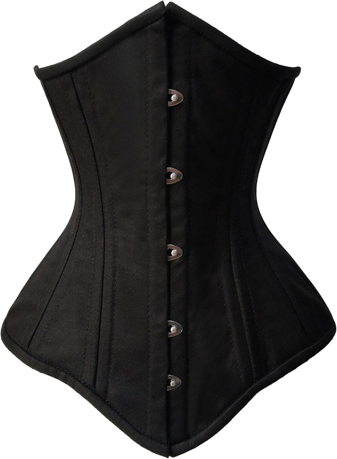 Double Steel Boned Brocade Faux Leather Underbust Corset