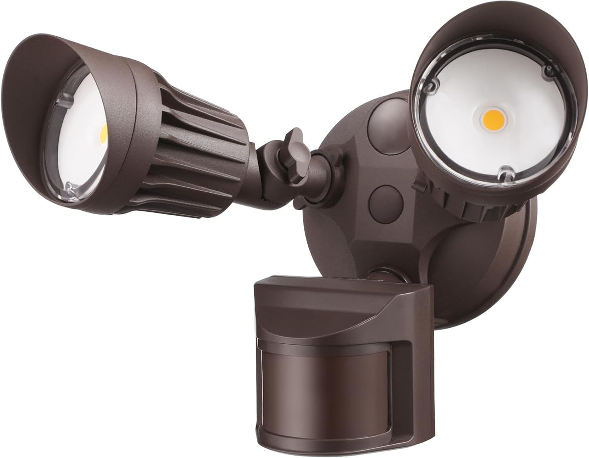 Leonlite cob LED Security LED Light for Outside, IP65 Waterproof, 5000k Daylight, White