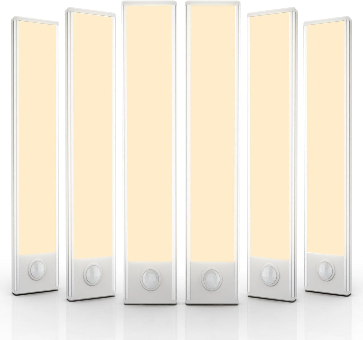 6 Pack Under Cabinet LED Light for Kitchen, Wardrobe, Hallway, Stairs