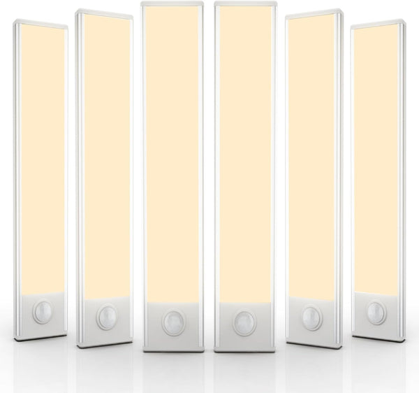 6 Pack Under Cabinet LED Light for Kitchen, Wardrobe, Hallway, Stairs
