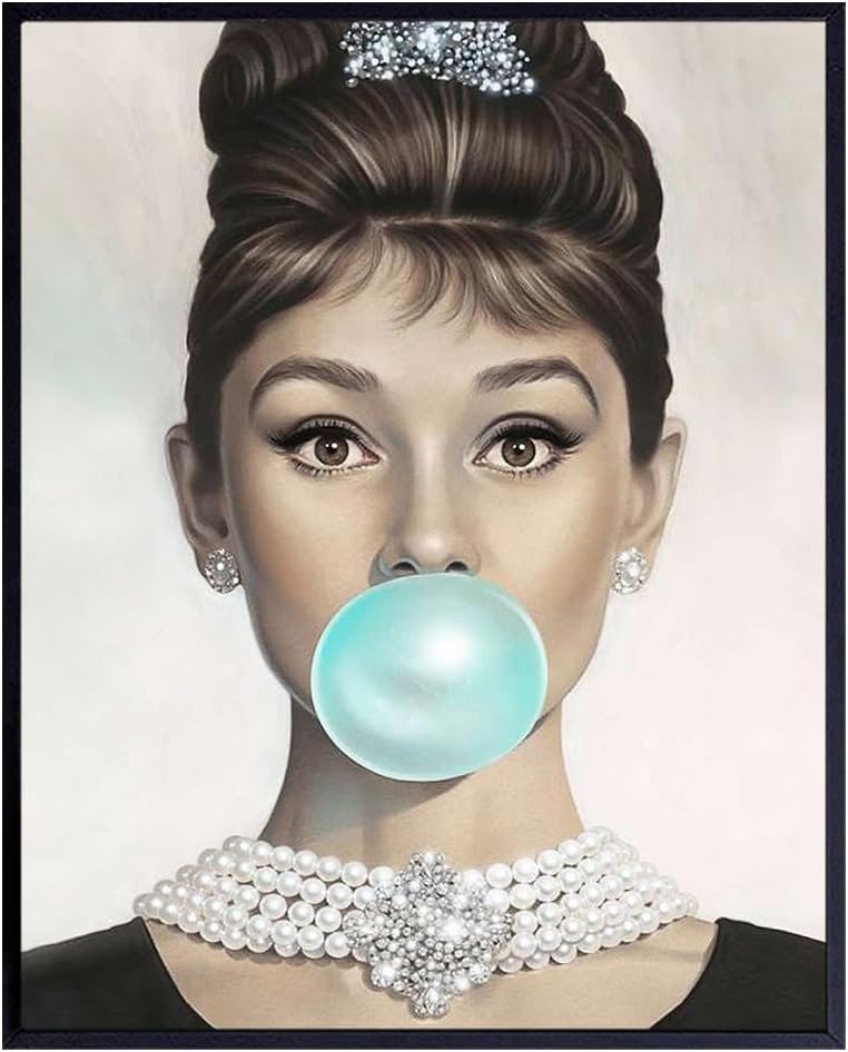 Vintage Pop Art Audrey Hepburn Wall Decor — 11x14 Unframed Secondary image