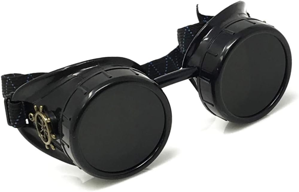 Sleek Industrial Victorian Steampunk Rave Goggles