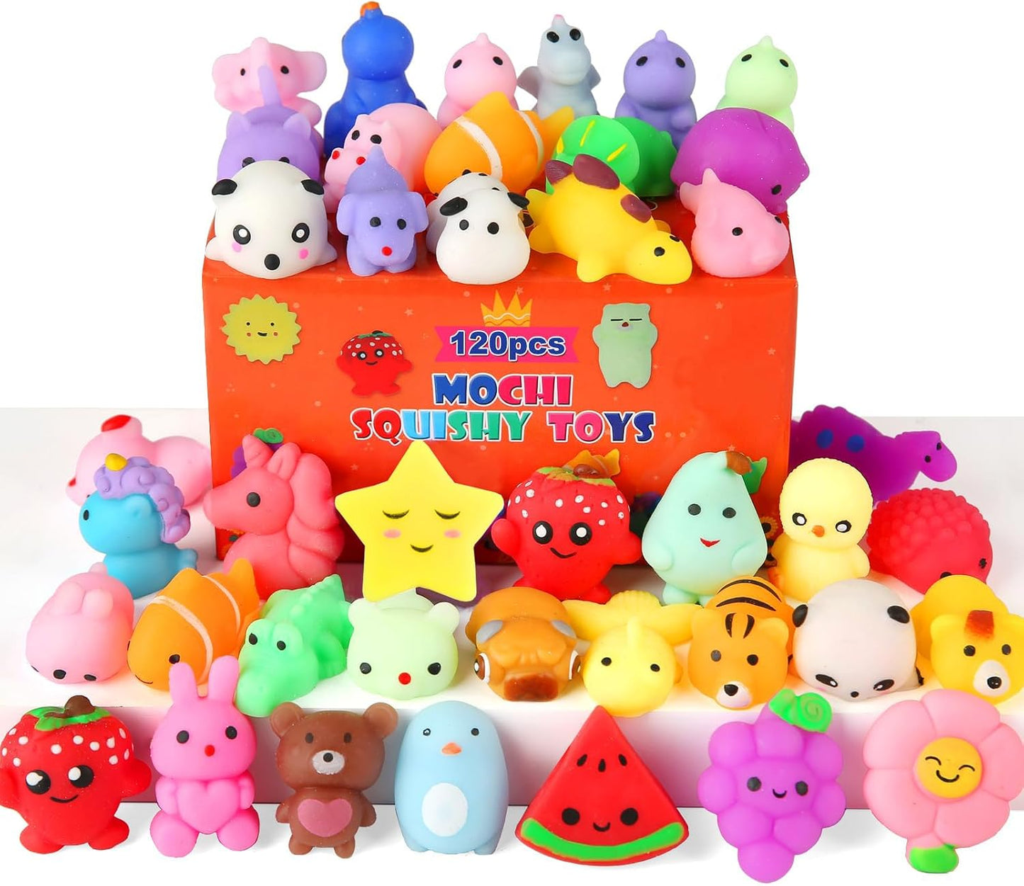 30 Pack Squishy Toys, Kawaii Squishies Party Favors for Kids 4-8 8-12 Treasure Box Toys for Classroom Birthday Xmas Gifts Goodie Bag Mini Animals Mochi Squishy Stress Relief Sensory Toys Random