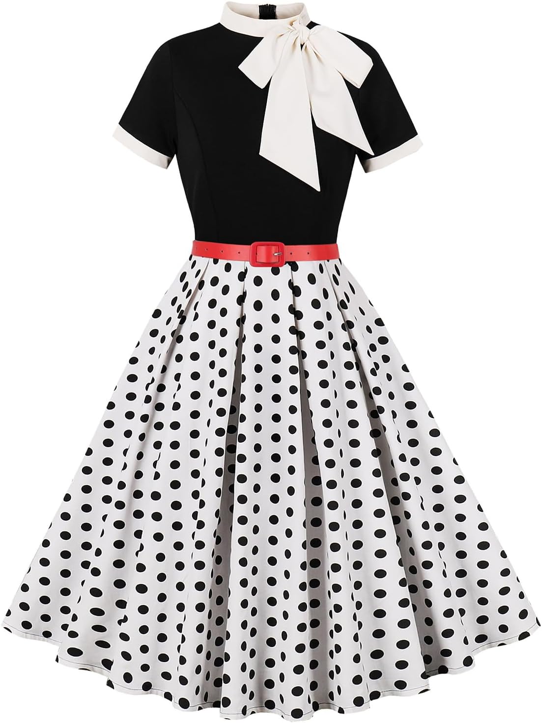 Vintage Swing Dress - 1950s Rockabilly Pin-Up Style