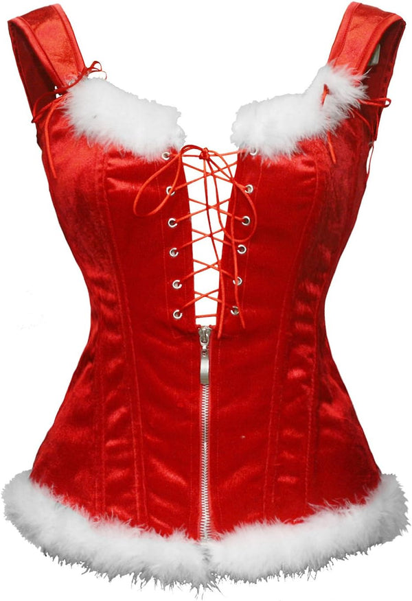 Renaissance Steampunk Faux Leather Bustier Corset