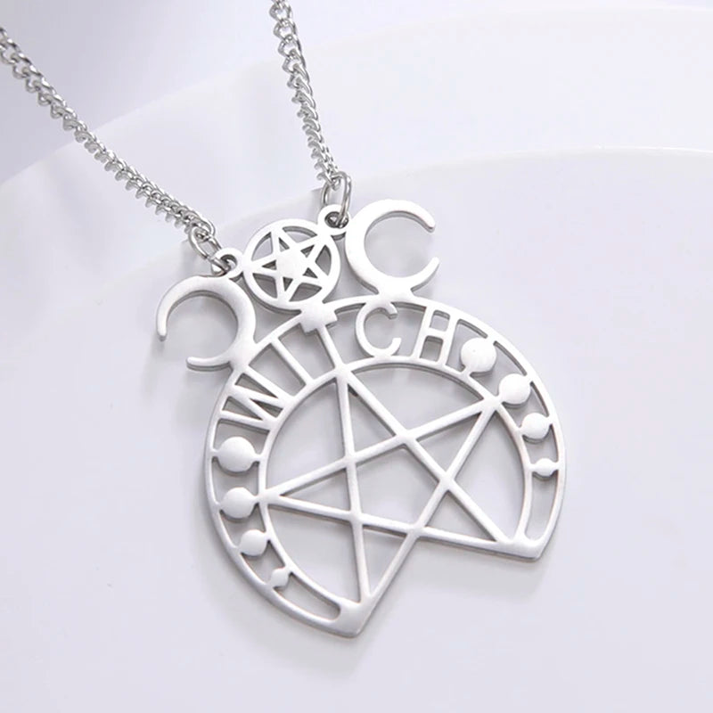 Stainless Steel Pentagram Necklace